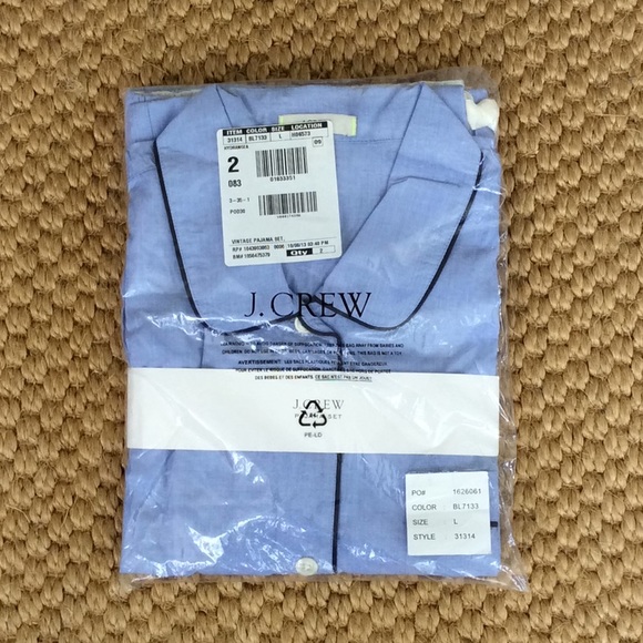 J. Crew Other - NWT J. Crew Vintage Pajama Set - Hydrangea - Large